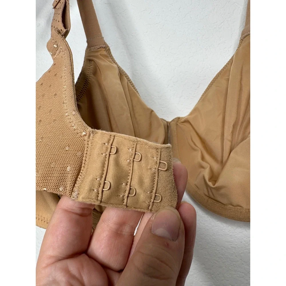 Wacoal Back Appeal Underwire Bra Size 34D‎ Tan Nude Praline 855303 Womens
